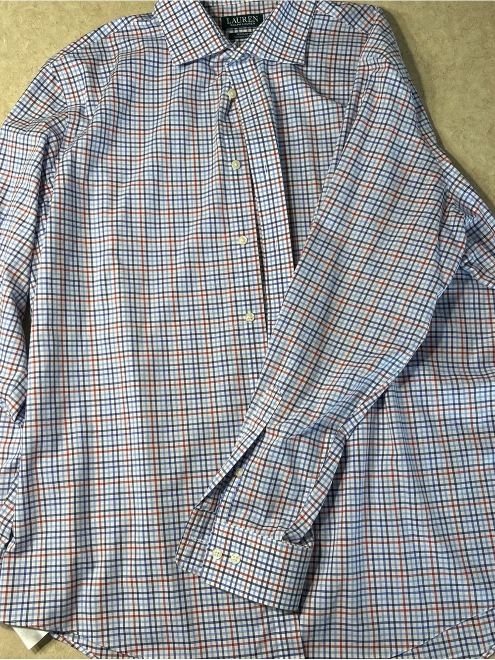 Lauren Ralph Lauren Men's Cotton Multicolor Size 17.5 34/35 Classic Shirt